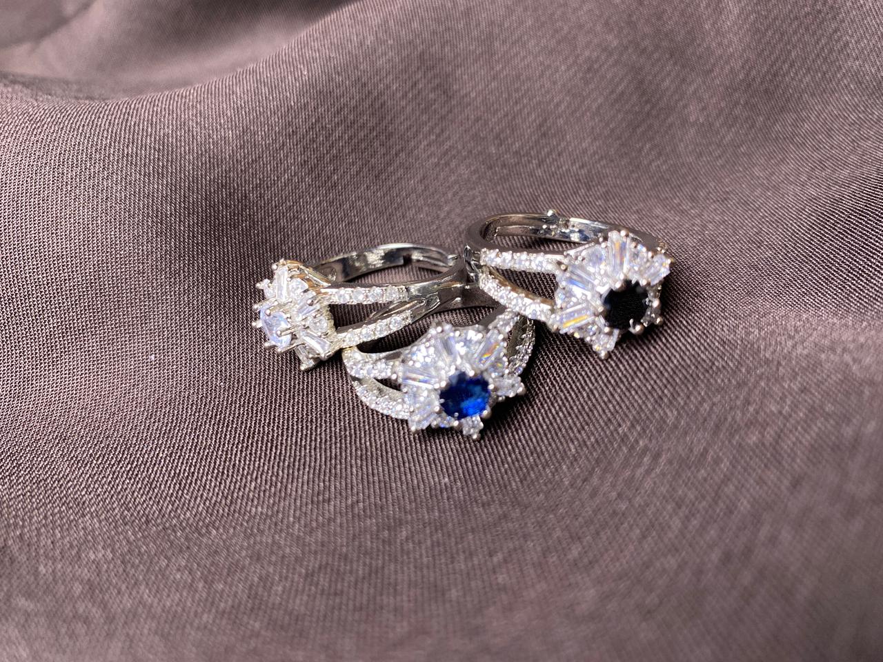 Spark of Sliver Zircon | Pair Of 3