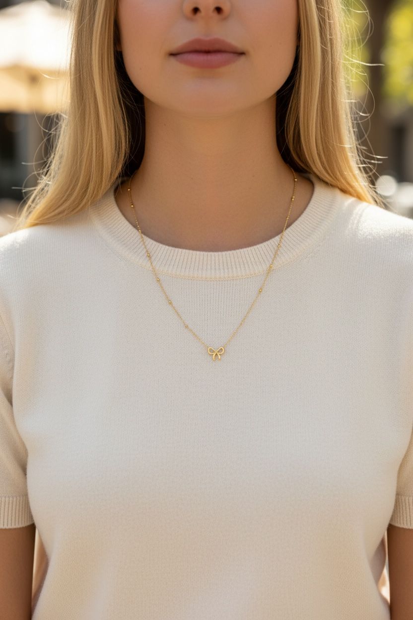 Bow Necklace