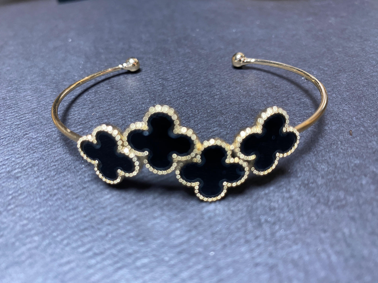 Black Elegance of Flower | Bracelet