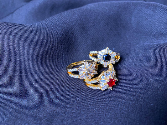 Spark of Silver Zircon | Pair of 3