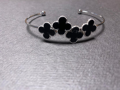 Black Elegance of Flower | Bracelet