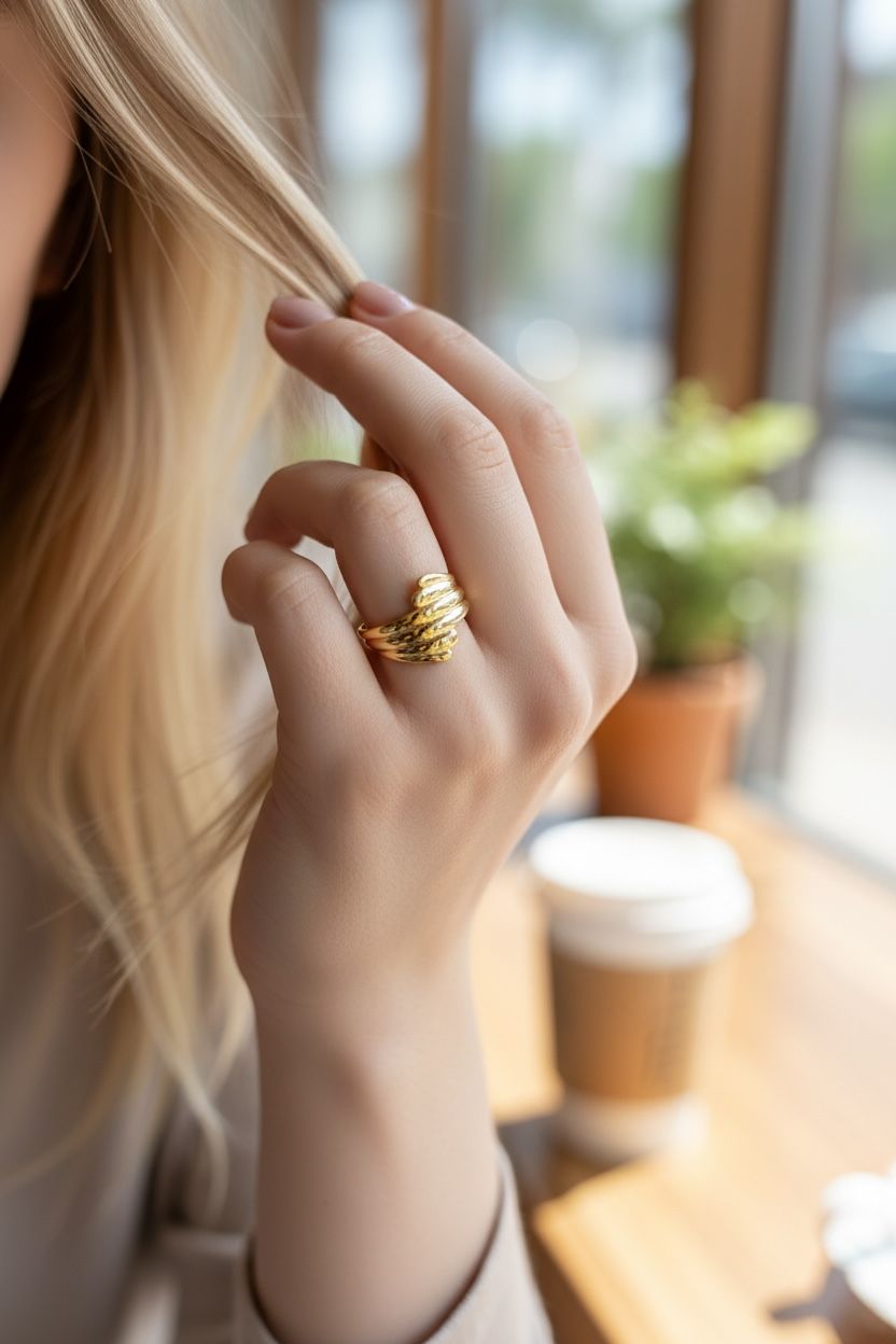 Stainless luxury ring