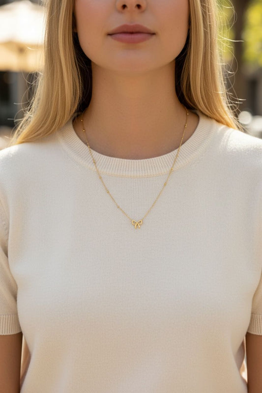 Bow Necklace