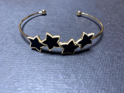 Black Elegance Of Stars | Bracelet