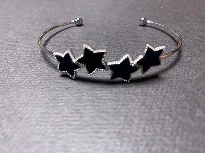 Black Elegance Of Stars | Bracelet